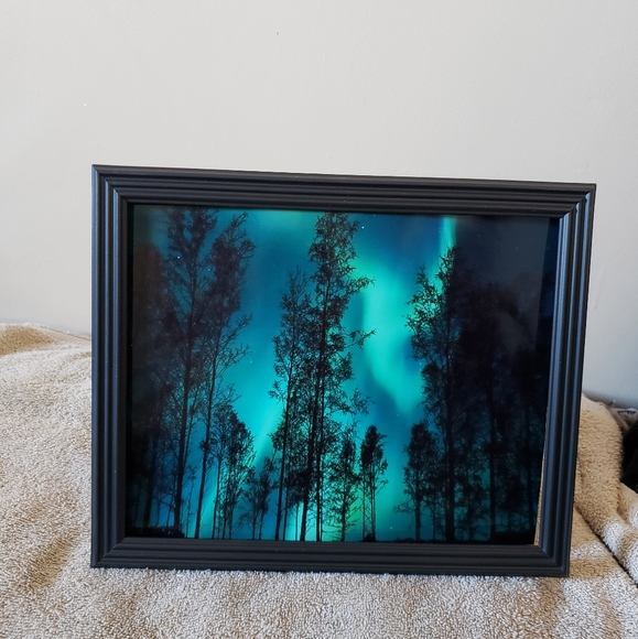 Hand Crafted Wall Decor 2 For 8 X 1 Framed Northern Lights Poshmark